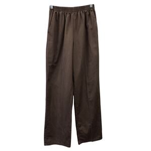 Cherokee Pants Womens XS Scrub Brown Elastic Waist Pockets
